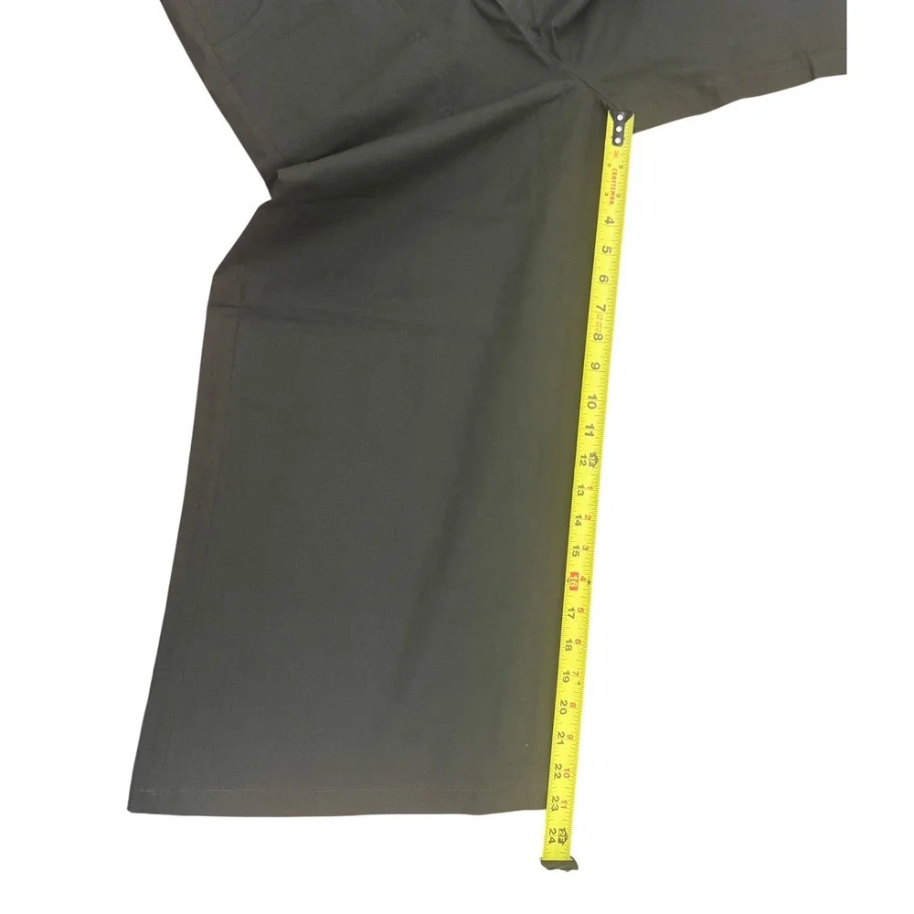Zenana Olive Green Wide Leg Crop Overalls Jumpsuit‎ Women's Size Medium